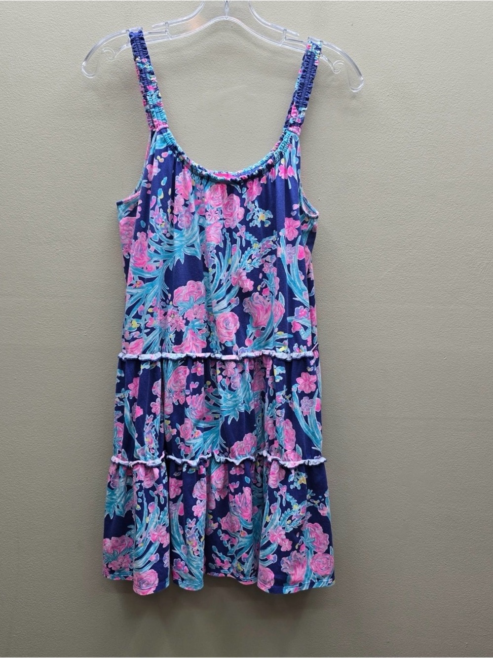 Lily Pulitzer Blue and Pink Loro Dress - Women’s Size Medium